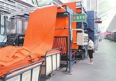 Industrial scouring process using KEMAIX textile wetting agent AEO-9