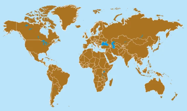 Kemaix global surfactant and polyether export coverage map