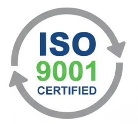 ISO 9001 certified quality management system