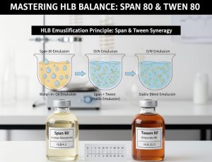 HLB calculation formula for Span 80 and Tween 80 mixture