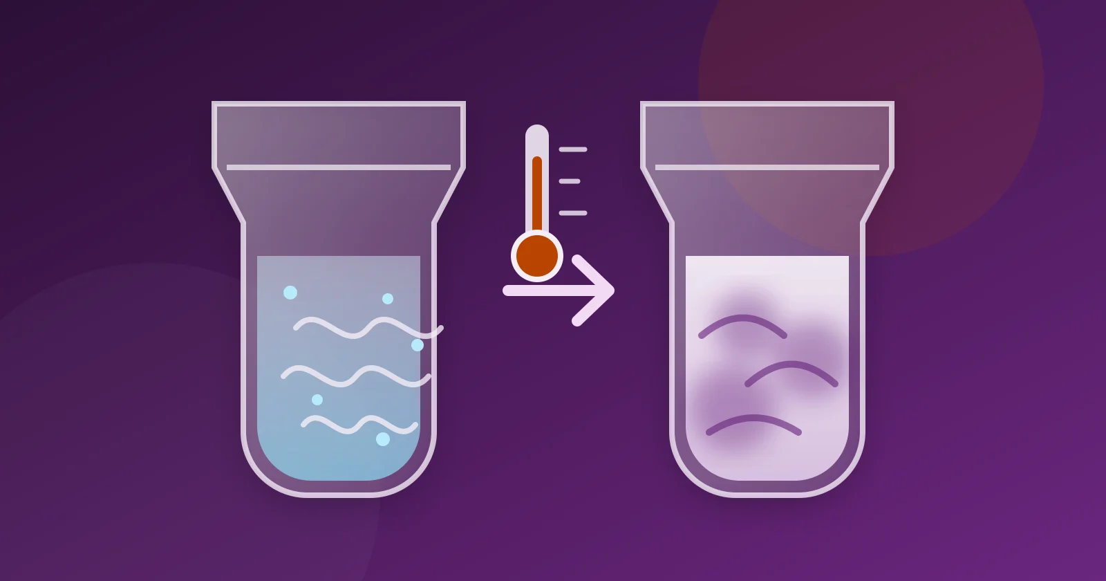 Clear and turbid nonionic surfactant test solutions illustrating a cloud-point transition
